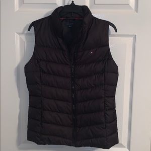 Black Tommy Hilfiger Puff Vest